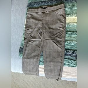 Simply Vera Wang Women’s Pants - Neutral Plaid Texture and Size Medium